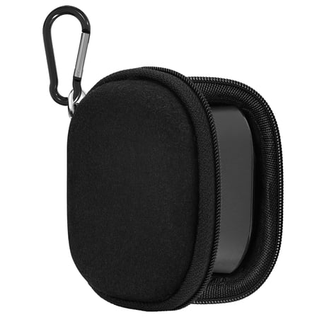 Geekria Shield Earbud Case Compatible with JBL Vibe Beam 2, Tune Buds, Replacement Hard Shell Travel Carrying Bag with Carabiner Clip (Black)