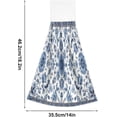 thumbnail image 3 of Blue Floral Kitchen Towels, 2PCS Super Soft Absorbent Hanging Hang Towels or Dishcloths, Bathroom Hand Towels 12x17Inches Wash cloth, 3 of 7
