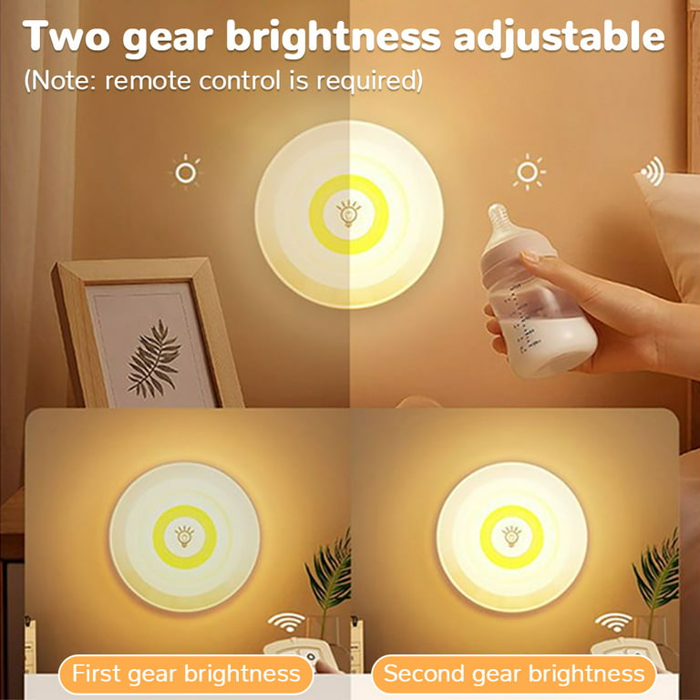 3W Super Bright Cob Under Cabinet Light LED Wireless Remote Control  Dimmable Wardrobe Night Lamp Home Bedroom Closet Kitchen