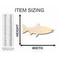 thumbnail image 2 of Unfinished Wood Salmon Fish Shape - Ocean - Rivers - Alaska - Craft - up to 46" DIY 4" / 1/8", 2 of 3