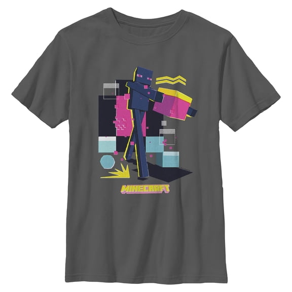 Boys Minecraft Abstract Enderman T Shirt