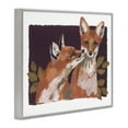 thumbnail image 4 of Stupell Industries Woodland Foxes & Leaves Animals & Insects Painting Gray Framed Art Print Wall Art, 14 x 11, 4 of 10