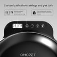 thumbnail image 4 of OUDOSPRS Mangeoire Automatique pour Chats, Distributeur Automatique de Nourriture pour Chats avec 2 Packs de Glace, Minuterie Programmable, Mangeoire Automatique Rechargeable Sans Fil pour Chats, Noir, 4 of 8