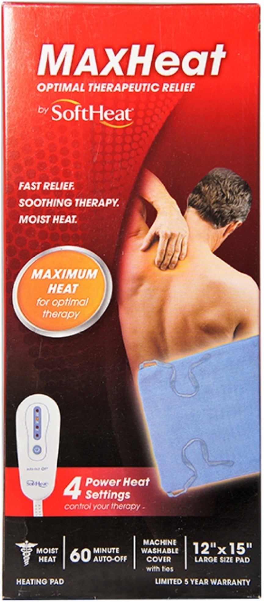 SoftHeat Heating Pad, Moist or Dry, Deluxe 1ea (Pack of 6)