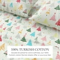 thumbnail image 2 of Great Bay Home Christmas Flannel Sheet Set - 100% Turkish Cotton - Double Brushed - Full, Happy Hillside, 2 of 6