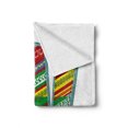 thumbnail image 2 of Letter W Soft Flannel Fleece Throw Blanket, W Word with Middle Eastern Boho Forms Merry Christmas Noel Print, Cozy Plush for Indoor and Outdoor Use, 50" x 70", Multicolor, by Ambesonne, 2 of 6