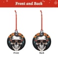 thumbnail image 2 of Zufioo Flower Horn Skull A Print Large Acrylic Christmas Ornaments, Suitable for Christmas Tree Christmas Holiday Party Pendant Decorations-Round Shape, 2 of 7