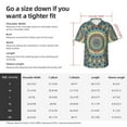 thumbnail image 4 of Picia Round Mandala1 Gentle Cotton Regular Fit Short Sleeve Casual Hawaiian Shirt for Men-Small, 4 of 9