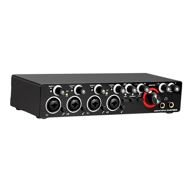 Tarjeta de sonido externa, interfaz de audio USB, grabación por computadora, tarjeta de sonido, mezclador de audio para transmisión