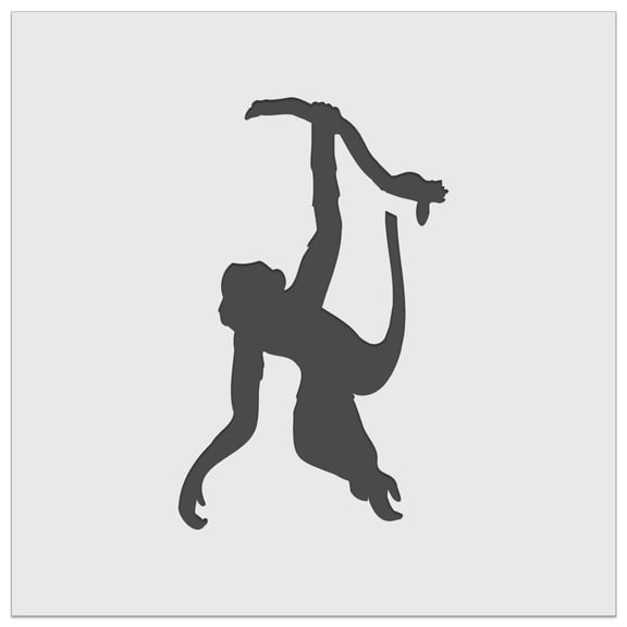 Monkey Hanging from Tree Solid DIY Cookie Wall Craft Stencil - 11.5 Inch