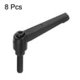 thumbnail image 3 of Uxcell 8 Pack M8 x 20mm Male Threaded Stud Adjustable Clamping Lever Handle Bolt Knob Black, 3 of 6