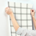 thumbnail image 6 of Chesapeake Twain Charcoal Plaid Wallpaper, 6 of 8