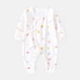 thumbnail image 2 of 3-6 Months Preemie Sleep & Play One-Piece Bodysuit Baby Cotton Cute Bear Patched Casual Long Sleeve Bodysuit Toddler & Infant Boy's Girl's Comfortable Clothing Light Pink Baby Gift, 2 of 4