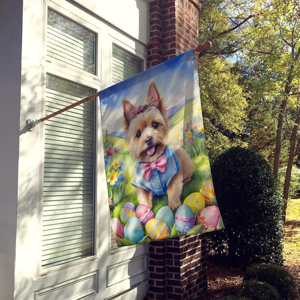 Cairn Terrier Easter Egg Hunt House Flag 28 in x 40 in