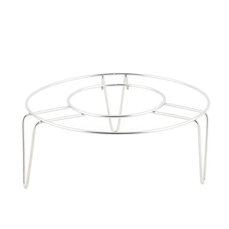 - Unique BargainsKitchenware Stainless Steel 3 Legs Food Heating Steamer Steam Rack Silver Tone