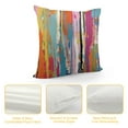 thumbnail image 4 of RUIYC Abstract Throw Pillow Cushion Cover, Multicolored Work Vibrant Rainbow Design Tainted Pattern, Decorative Square Accent Pillow Case, Rainbow Color, 4 of 5