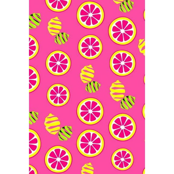 Pink Lemonade: A 6x9 Lemon Lime Notebook with 120 College Ruled Pages (Paperback)