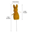 thumbnail image 3 of YingYouFu 2PC Easter Bunny Pick Flocked Rabbit on Branch Spring Floral Arrangement Wreath Decor for Home Orange, 3 of 6