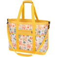 thumbnail image 1 of Bolsa de playa de malla color F con 9 bolsillos para viajes, color amarillo, 1 of 9