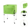thumbnail image 6 of Vsenkes Rolling Sports Ball Cart Convenient Ball Storage Bin for Football Toy Garage Green, 6 of 9