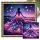 thumbnail image 1 of Hilo algodón ecológico bordado 11CT 3 hebras impresión 45*45cm falda mariposa playa kit serie personajes punto cruz para niña Likrtyny, 1 of 9