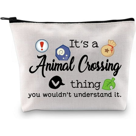 Video Game Inspired Makeup Bag Gift Game Lover Zipper Pouch Storage Bag for Gamer