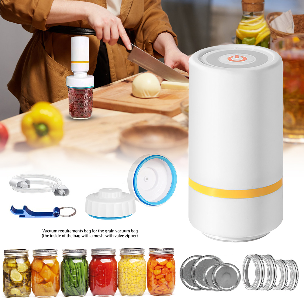 MDHAND Electric Mason Jar Vacuum Sealer, Food Saver Vacuum Machine for