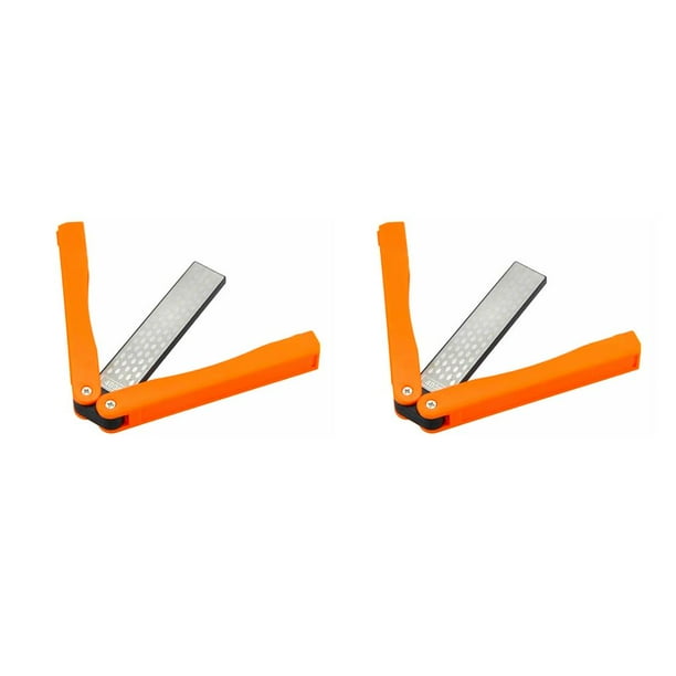 Bearachild Afilador Mini plegable piedra de afilar tijeras cocina Whetstone hogar herramientas Gadgets para Camping senderismo No.01 2piezas Bearachild CBP164945