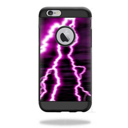 MightySkins SPTAI6-Purple Lightning Skin for Spigen iPhone 6 Tough Armor Case Wrap Cover Sticker - Purple Lightning