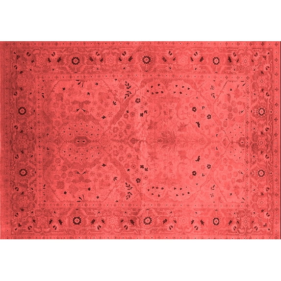 Ahgly Company Indoor Rectangle Oriental Red Industrial Area Rugs, 5' x 8'