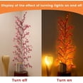 thumbnail image 2 of Cherry Blossom Vine Lights with Remote, 4FT 48 LED Pink Flower Willow Vine Lights for Bedroom Wall Decor, Fairy Tree Light with 8 Modes & Timer, Romantic Lighted Branch for Home, Wedding, Christmas, 2 of 5