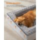 thumbnail image 3 of Cama Ortopédica para Perros Feandrea Gris Paloma con Funda Rosa y Bordes Elevados Acolchados, 3 of 5