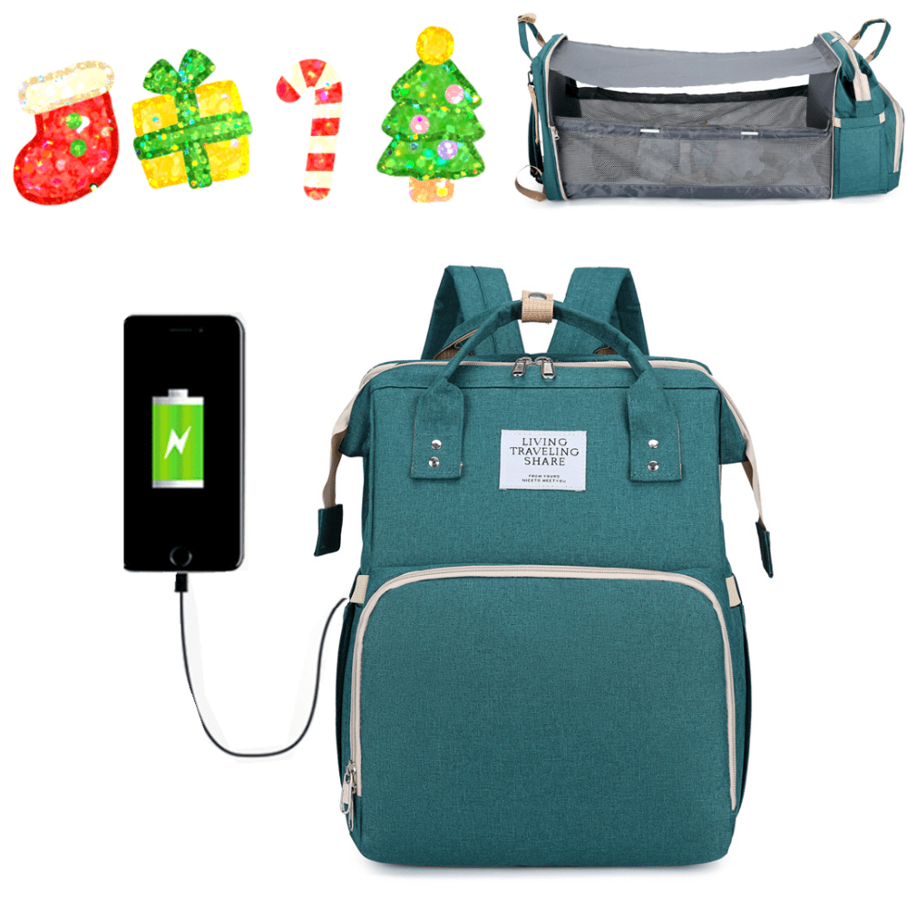 Diaper Bag Backpack with Changing Station for Boys Girl External usb