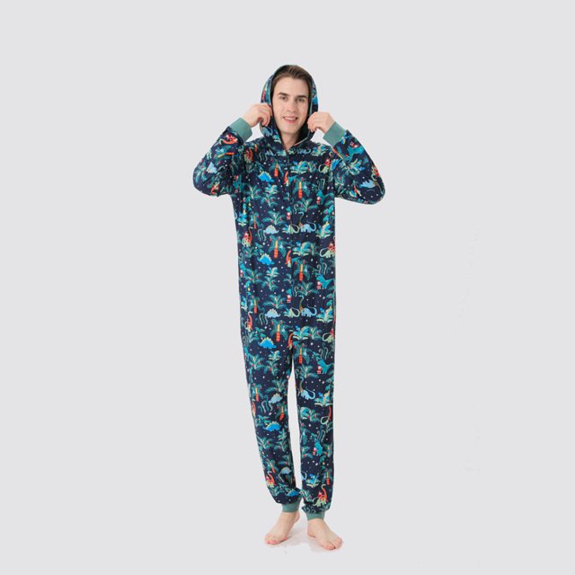DPTALR Christmas Printed Family European And American Pajama Suit