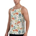thumbnail image 2 of Qekee Garden Of Little Bunnies Print Men's Workout Tank Tops,Sleeveless Muscle Gym Shirt Quick Dry, Men's Gym Training Athletic Workout Shirts -Large, 2 of 7