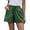 Green -CP16, variant on Nestiefly Linen Shorts for Women High Waisted Elastic Bermuda Shorts Casual Drawstring Loose Cute Beach Vacation Wide Leg Pants Gray XL