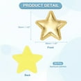 thumbnail image 2 of Uxcell 50Pcs Star Appliques Sew on Patches Shiny Star Charm PU Padded Fabric Charms for DIY Craft, Light Gold, 2 of 5