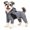 Black, variant on Pet Life ® Active 'Downward Dog' 4-Way-Stretch Fitness Yoga Dog Tracksuit Hoodie