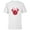 White, variant on Disney Minnie Mouse Head Ears Bow Distressed Retro Vintage - Short Sleeve T-Shirt for Kids - Customized-White