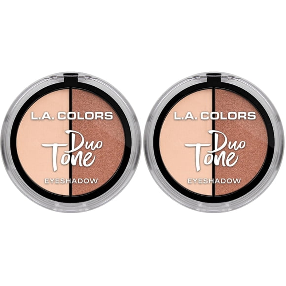 Sombra de ojos L.A. COLORS Duo Tone Glow CES261, paquete de 2