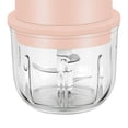 thumbnail image 4 of Mini picador de alimentos eléctrico multifunción perfecl 300ml Rosado picadora de ajo eléctrica, 4 of 8