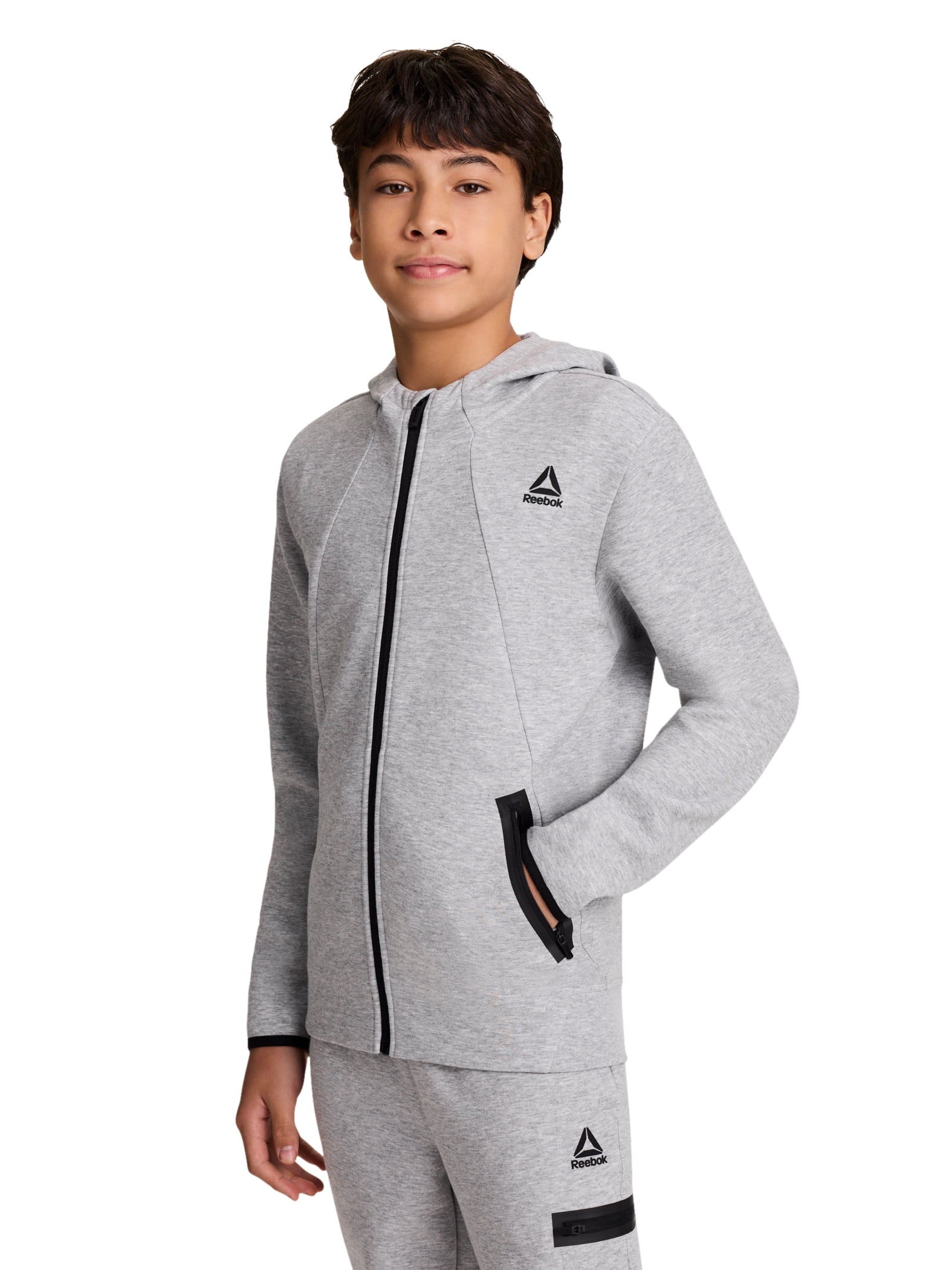 Reebok Boy's Momentum Full-Zip Hoodie, Sizes 4-18