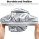 thumbnail image 5 of Ounissouiy Gorro de satén Extra largo para dormir de noche, 3 piezas, gorro para el pelo, envoltura para la cabeza, cuerda elástica suave para Suministros de limpieza para el hogar Plata, 5 of 6