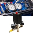 thumbnail image 1 of Válvula De Control De Presión Del Compresor De Aire, Instalación Simple Interfaz Estándar Del Interruptor De La Válvula De Presión Precisa De 0 A 180 PSI Con 2 Manómetros, 1 of 7