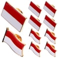thumbnail image 2 of BRIGHTFUFU 6 uds insignia de la bandera de Indonesia Pin de la bandera de Indonesia insignias bandera insignia patriótica de Metal, 2 of 7