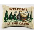 thumbnail image 3 of Welcome to The Cabin Balsam Fir Pillow Pine Sachet Scented Lodge Style, 3 of 4