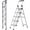Silver, variant on 3 Step Ladder, Retractable Handgrip Folding Step Stool Ladders with Anti-Slip Wide Pedal, Aluminum 3 Steps, 330lbs Safety Household Ladder