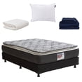 thumbnail image 1 of Colchón Queen Size Omega Spring Air + Box + Almohada One + Protector Ultra + Sábana Softy, 1 of 8