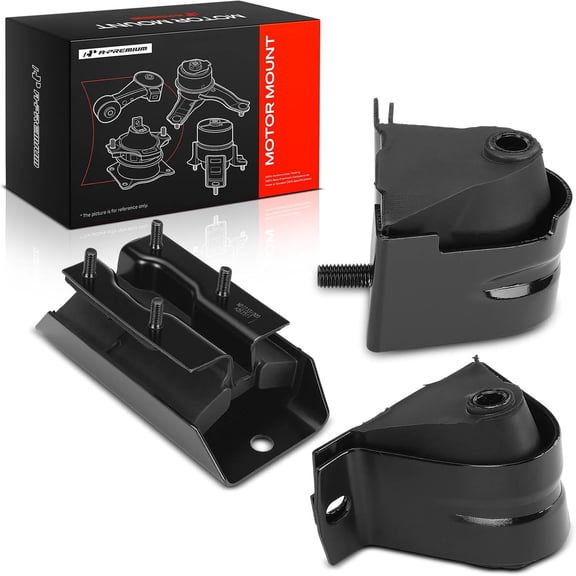 A-Premium 3PCS Engine Motor Mount and Transmission Mount Kit Compatible with Jeep Cherokee 1987-1999, Comanche 1987-1992, Wagoneer 1987-1990, 4.0L, Automatic Transmission, Replace# 52019201, 52002334