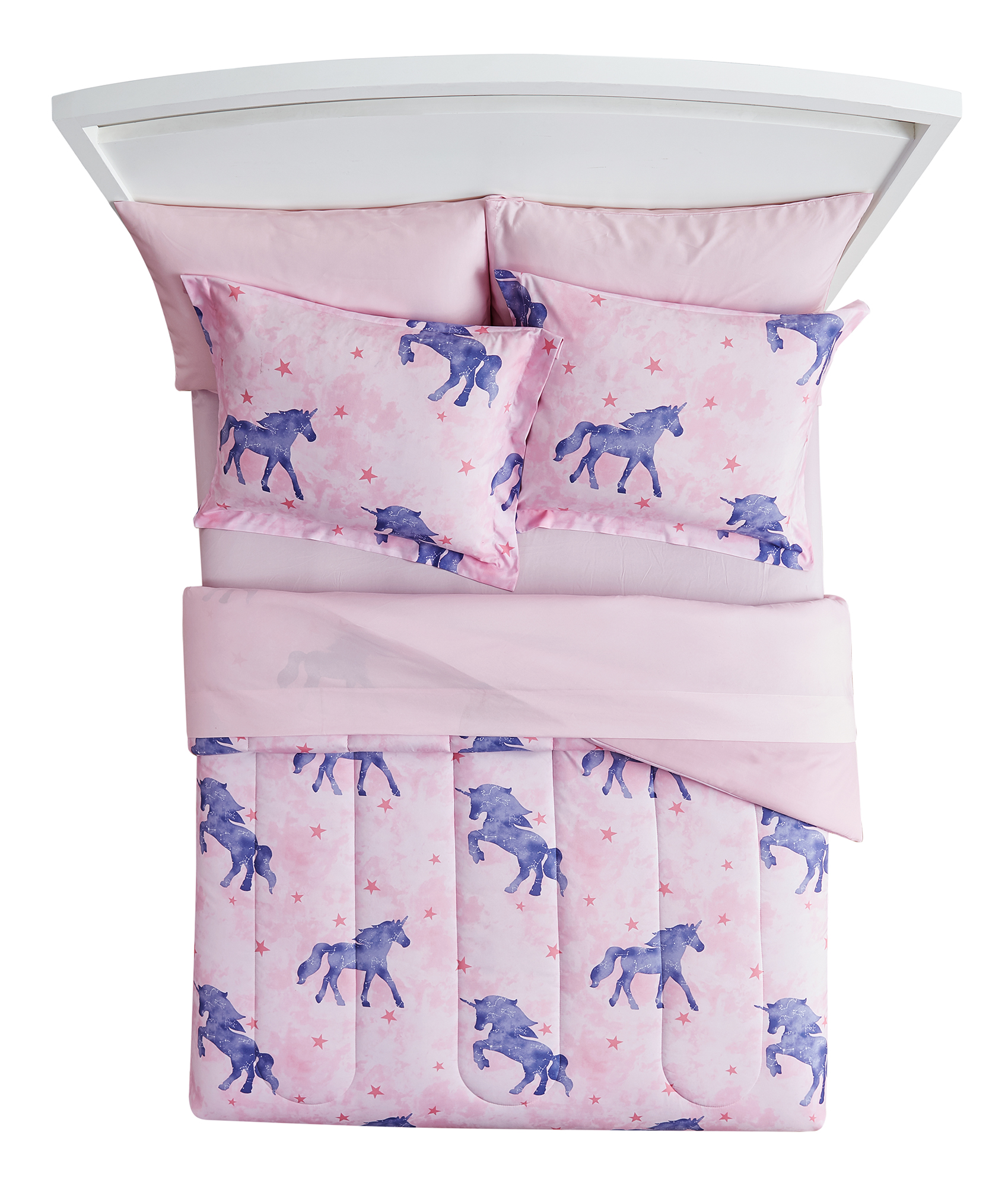 Your Zone Kids Unicorn Magic Twin Bed-in-a-Bag Bedding Set, 5 Pieces